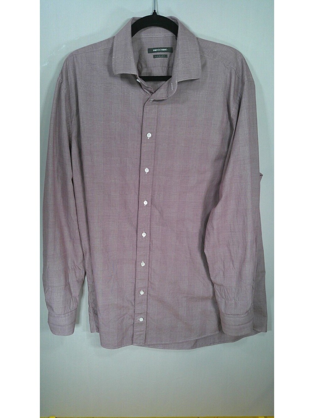 Indochino Luxury Men's Long Sleeve Dress Shirt - Stylish Mau